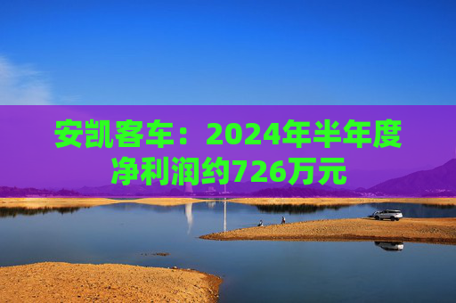 安凯客车：2024年半年度净利润约726万元