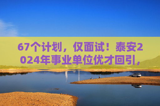 67个计划，仅面试！泰安2024年事业单位优才回引，30日开始报名