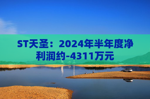 ST天圣：2024年半年度净利润约-4311万元