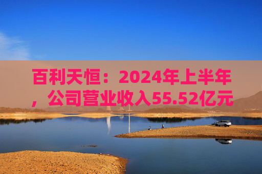 百利天恒：2024年上半年，公司营业收入55.52亿元，同比增长1685.19%