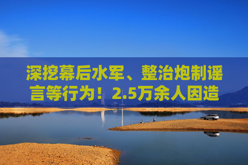 深挖幕后水军、整治炮制谣言等行为！2.5万余人因造谣传谣被依法查处