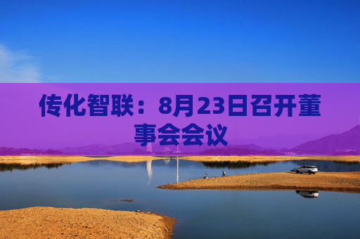 传化智联：8月23日召开董事会会议