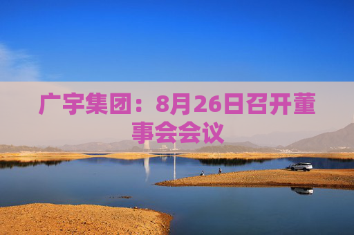 广宇集团：8月26日召开董事会会议