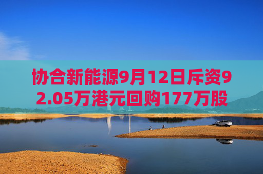 协合新能源9月12日斥资92.05万港元回购177万股