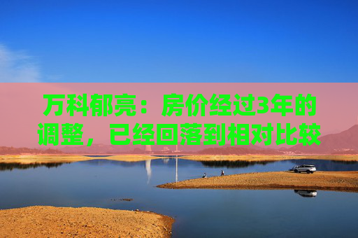 万科郁亮：房价经过3年的调整，已经回落到相对比较合理的水平