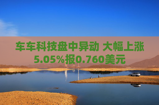 车车科技盘中异动 大幅上涨5.05%报0.760美元