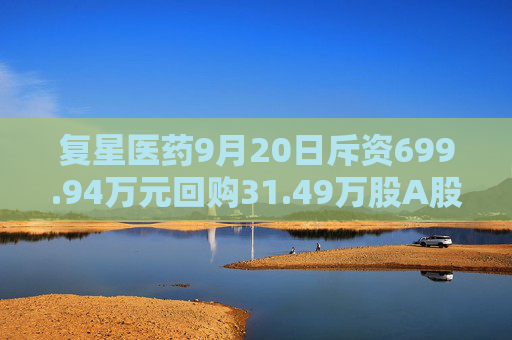 复星医药9月20日斥资699.94万元回购31.49万股A股