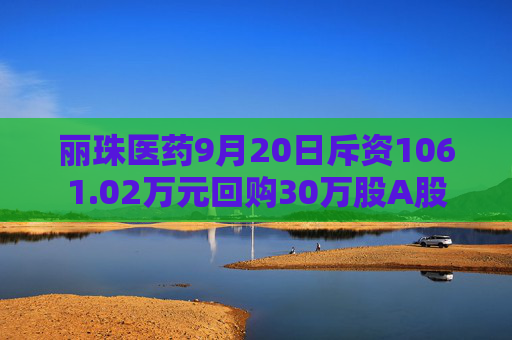 丽珠医药9月20日斥资1061.02万元回购30万股A股