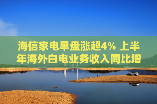 海信家电早盘涨超4% 上半年海外白电业务收入同比增近37%