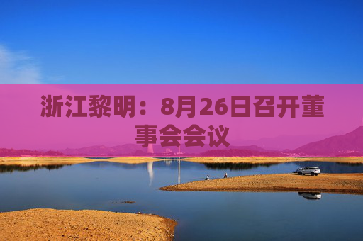 浙江黎明：8月26日召开董事会会议