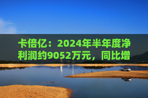 卡倍亿：2024年半年度净利润约9052万元，同比增加11.26%