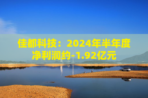 佳都科技：2024年半年度净利润约-1.92亿元