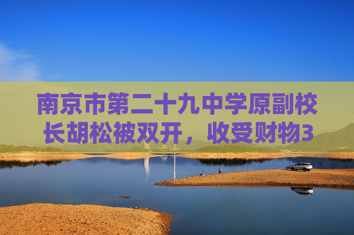 南京市第二十九中学原副校长胡松被双开，收受财物340余万