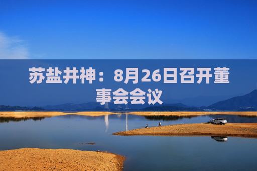 苏盐井神：8月26日召开董事会会议