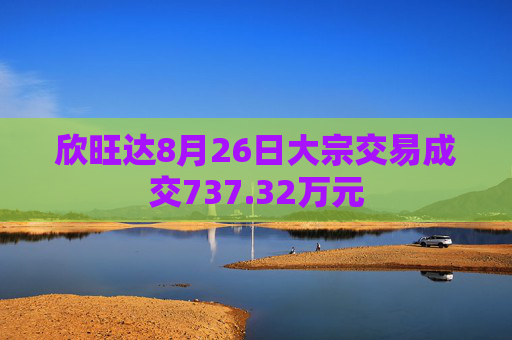 欣旺达8月26日大宗交易成交737.32万元