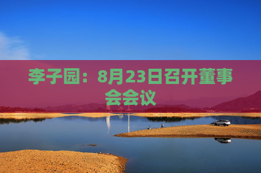 李子园：8月23日召开董事会会议