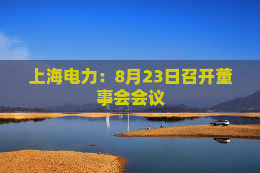 上海电力：8月23日召开董事会会议