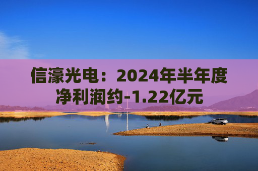 信濠光电：2024年半年度净利润约-1.22亿元