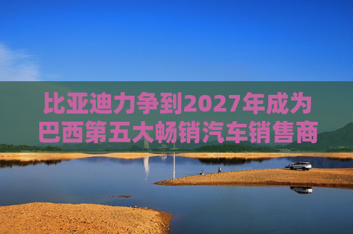 比亚迪力争到2027年成为巴西第五大畅销汽车销售商