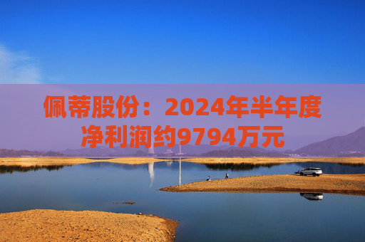 佩蒂股份：2024年半年度净利润约9794万元