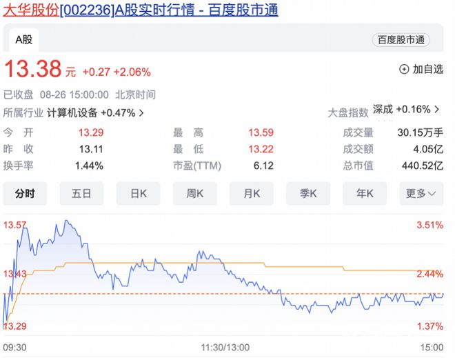 大华股份上半年净利下滑8.4%，境外营收占比超50%